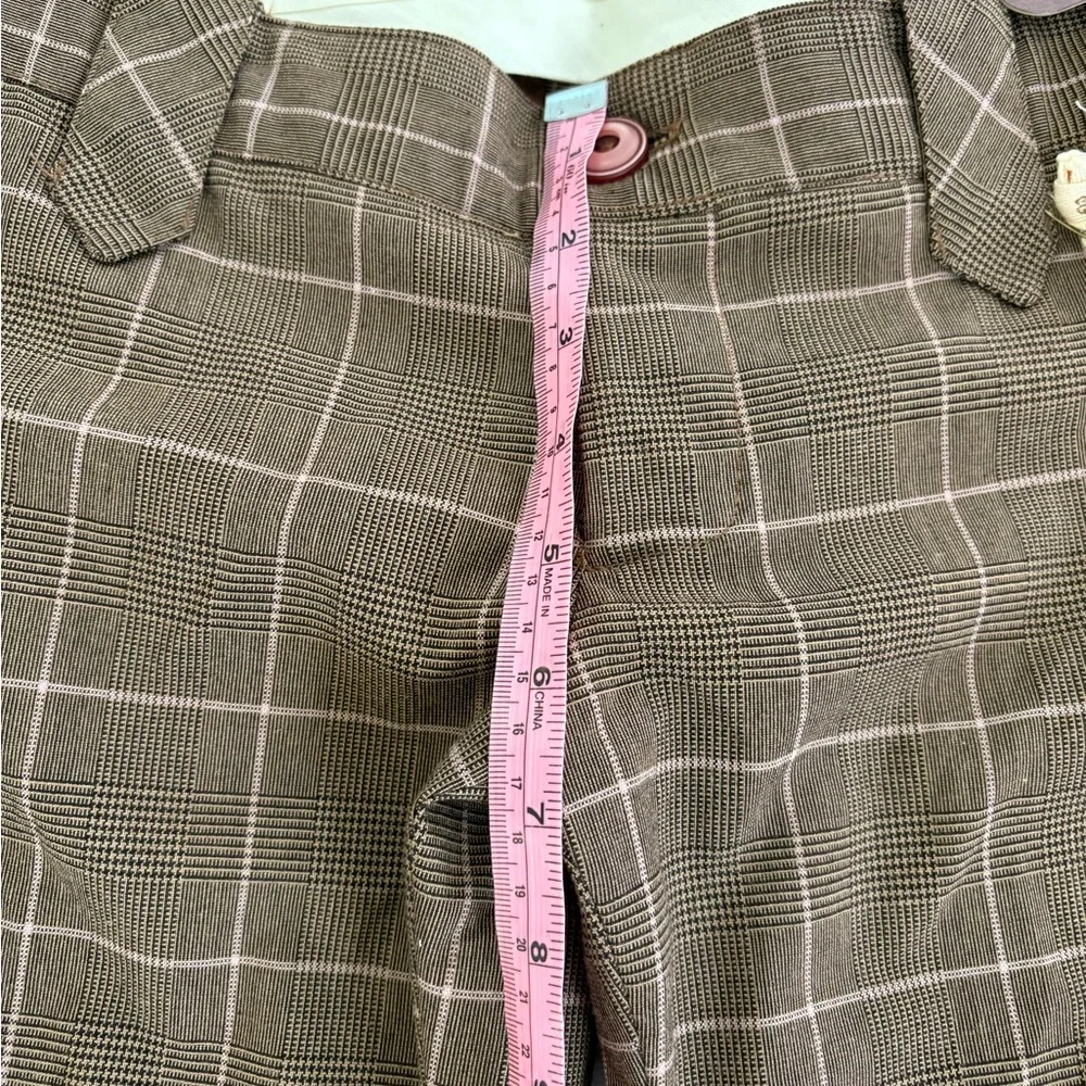 Frankie B. Brown Plaid Trousers - Picture 8 of 16